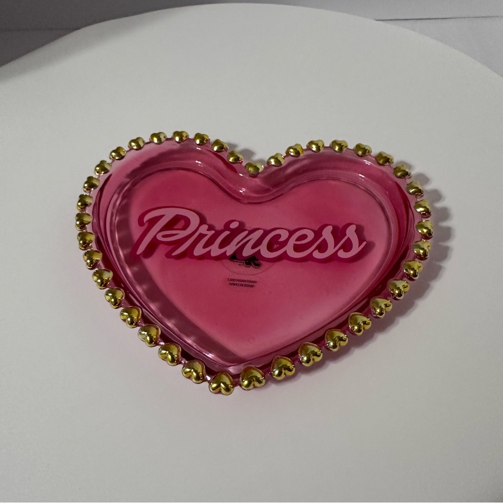 NWT Pink Heart-Shaped Princess Tray
